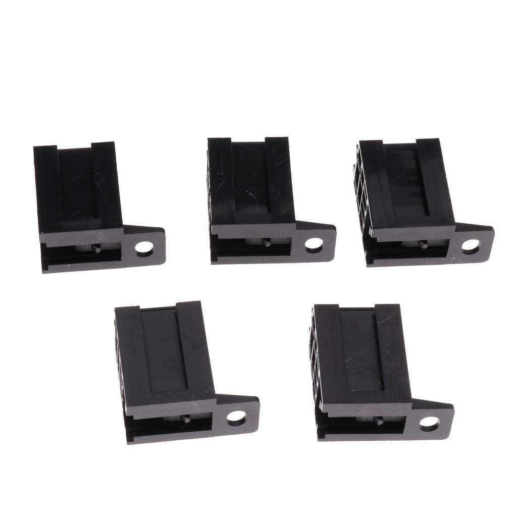 2x5 Pieces 60AMP Micro 5Pin Relay Board Mount Socket for 25 Copper Terminals