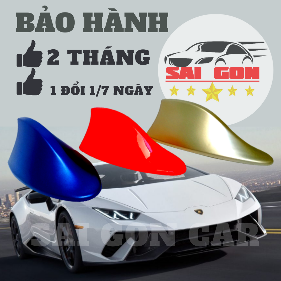 Ăng ten vây cá ô tô, kiểu ang ten vây cá mập thêm phần sang trọng cho xế hộp của bạn, có đầy đủ màu sắc theo xe.
