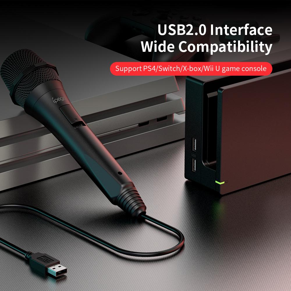 Micrô chơi game IPEGA PG-9209 có dây giao diện USB2.0 chất lượng âm thanh cao