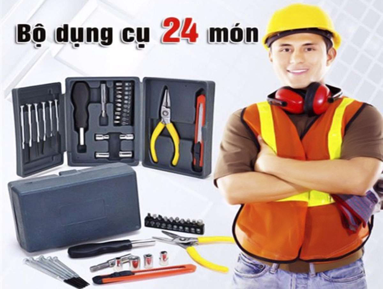 Bộ Dụng Cụ Sửa Chữa 24 Món Tiện Lợi