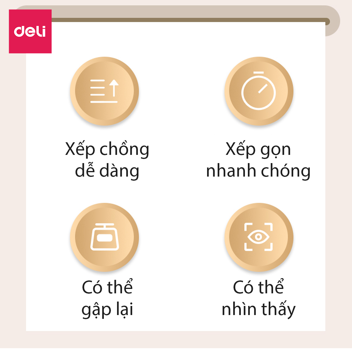 Hộp Nhựa Đựng Đồ Nắp Trong Đa Năng Thùng Đựng Đồ Chơi Quần Áo Sách Vở Vật Dụng Gia Đình Deli - Xếp Chồng Tiện Lợi