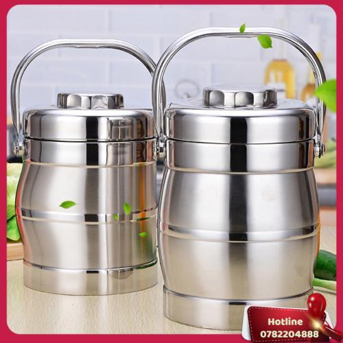 Cặp Lồng Cơm Giữ Nhiệt Inox 3 Tầng Hc2019 - Miễn Phí Vận Chuyển