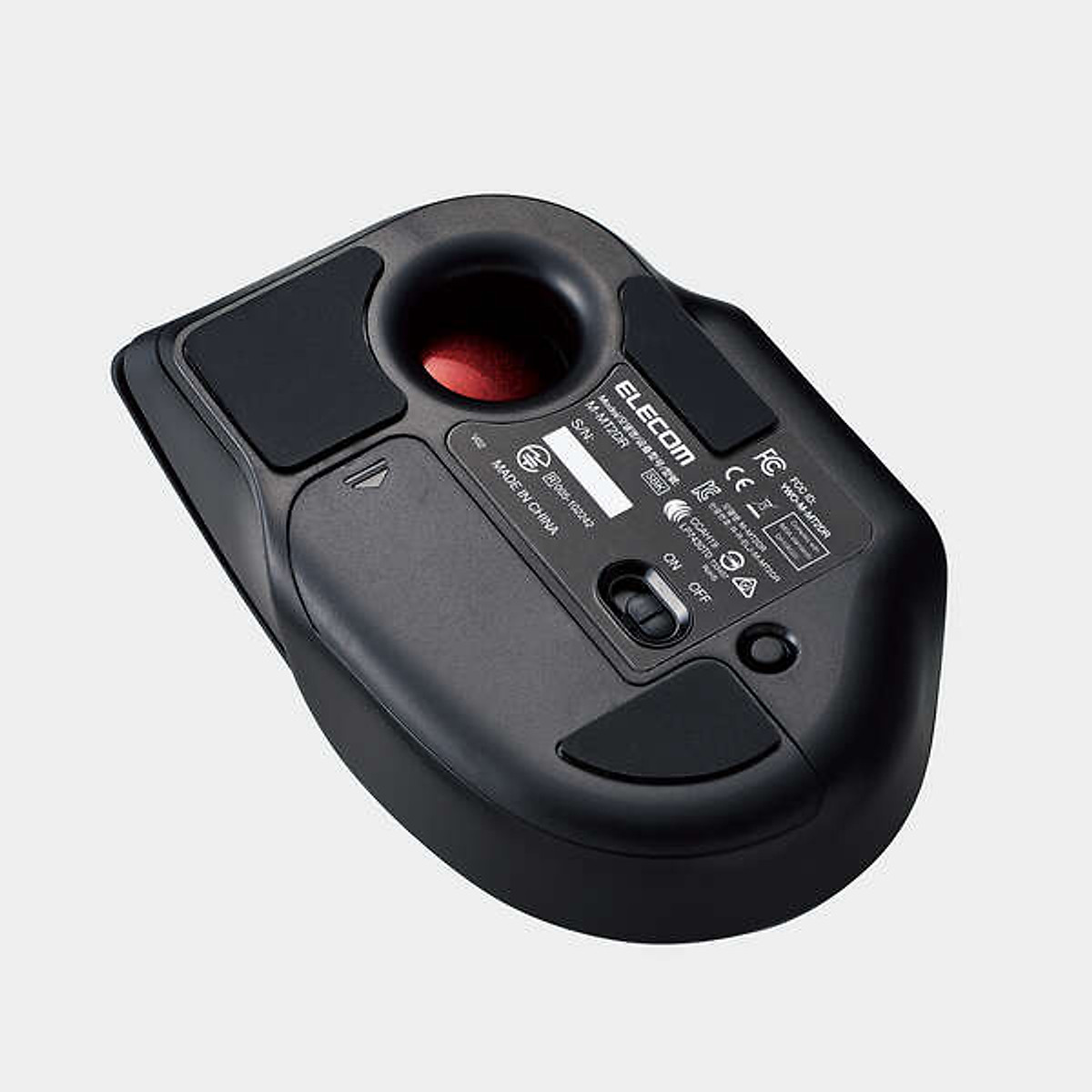 Chuột Trackball bi đỏ không dây yên tĩnh ELECOM M-MT2DRSBK - Hàng chính hãng