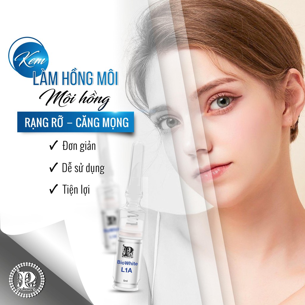 Kem khử  Thâm Làm Hồng Môi BioWhite L1A Từ Nuwhite Mibiti Prudente Professional Mỹ 5ml