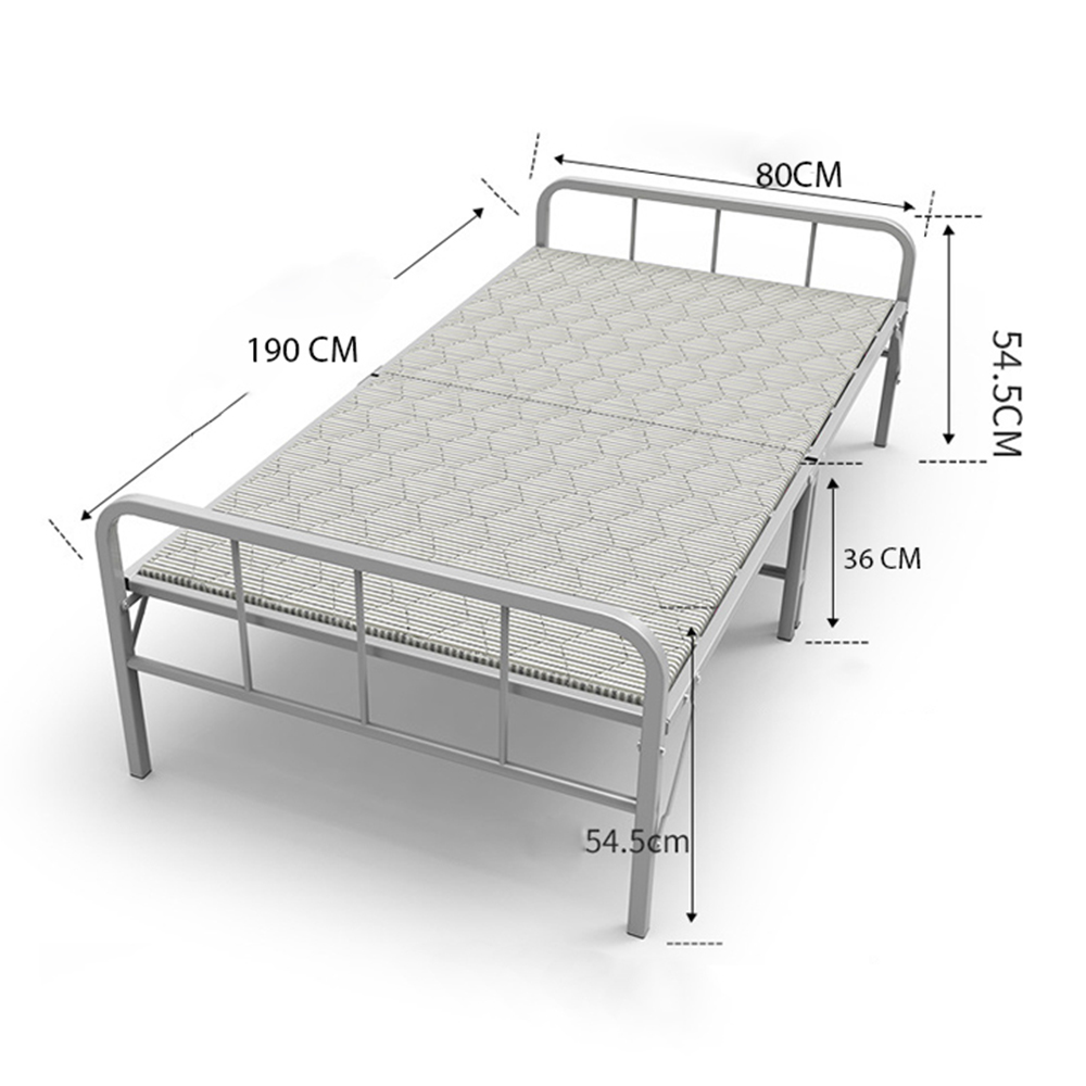 Giường ngủ văn phòng gấp gọn cỡ lớn 190x80x36cm có nệm,có lan can 2 đầu