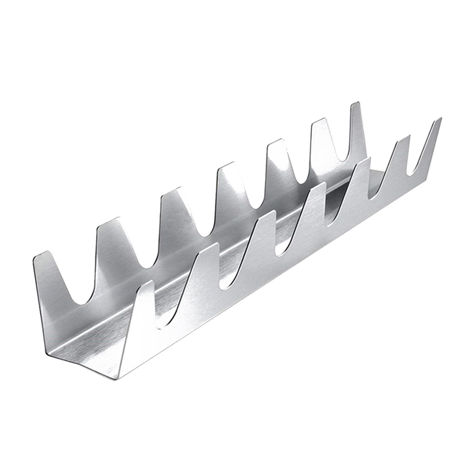Stainless Steel Taco Holder Stand Server for Mexican Pancakes Tortillas