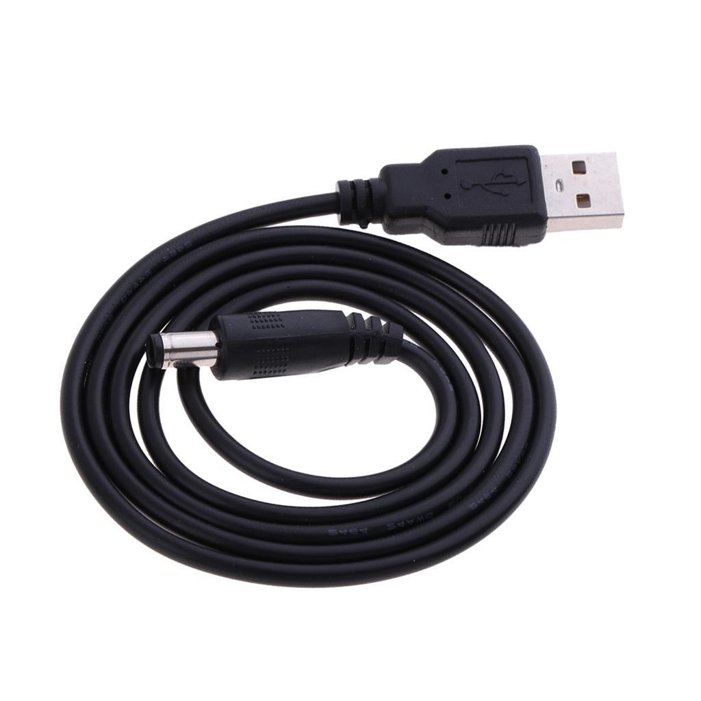 USB 2.0 A Type Male to DC 5.5 x 2.1mm DC 5V Power Plug Connector Cable Cord