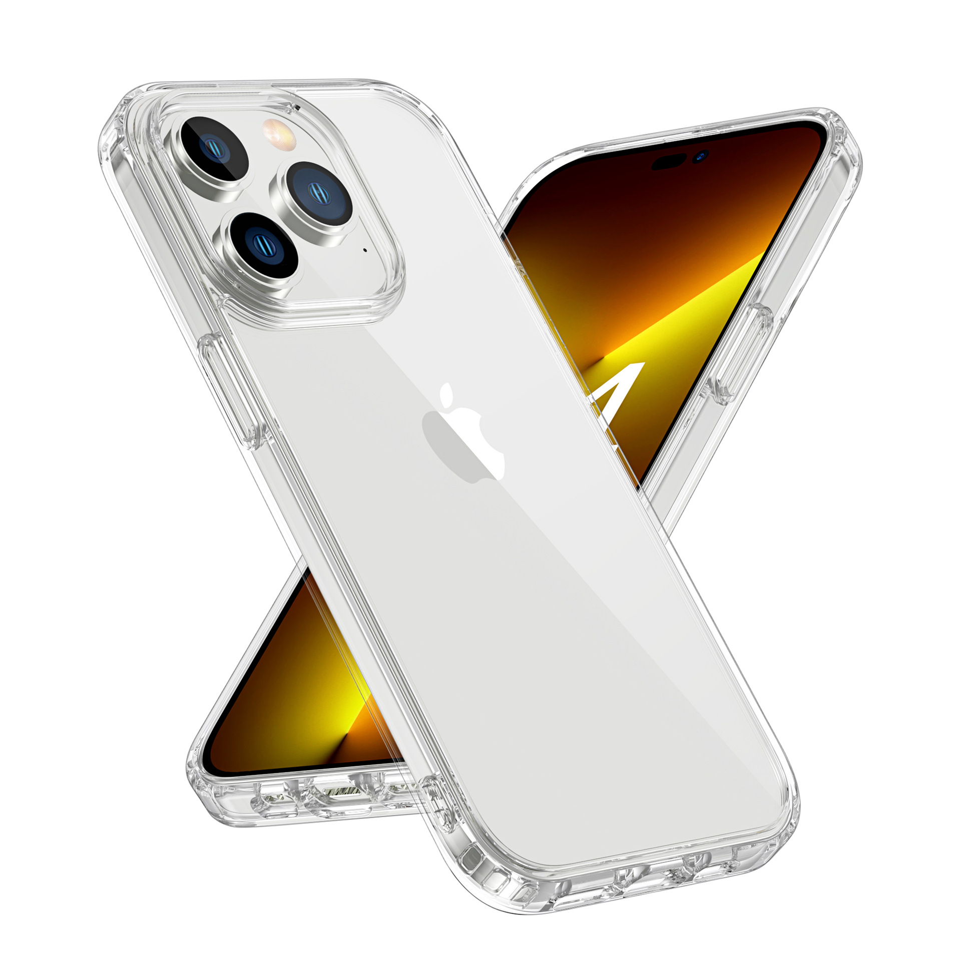 Ốp Lưng PC Hybrid Clear Dành Cho iPhone 14 / iPhone 14 Plus / iPhone 14 Pro / iPhone 14 Pro Max - Hàng Chính Hãng LEEU DESIGN