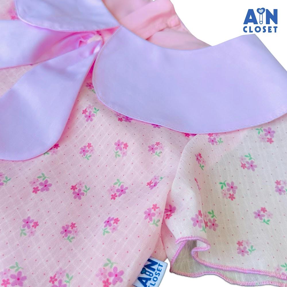 Đầm bé gái họa tiết Hoa Bi Nhí Hồng Tơ - AICDBGGY1DL7 - AIN Closet