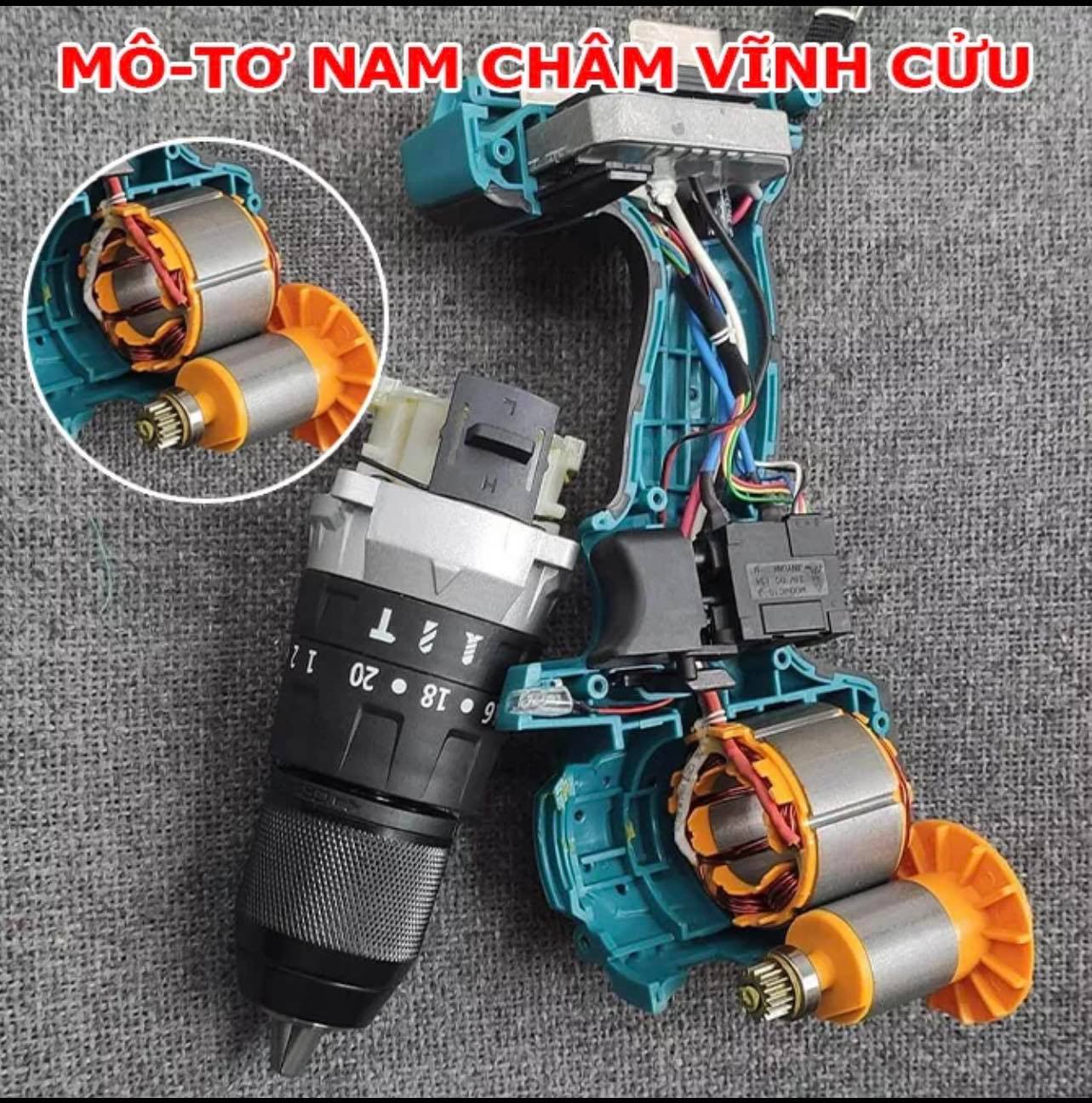 Máy siết bulong Makita 118V Lực siết 500N.m -máy khoan pin maki.ta - Máy xiết bu lông không chổi than cam kết vặn được ốc xe hơi