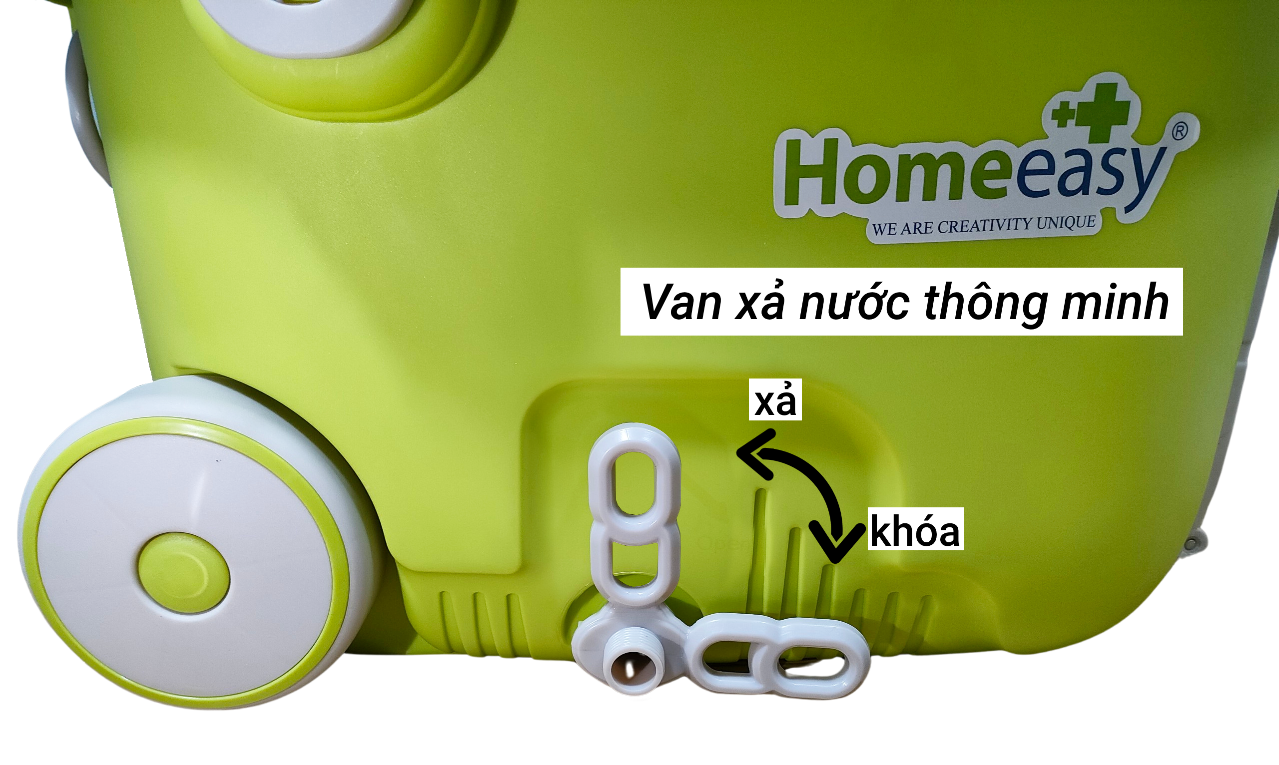 Bộ lau nhà đa năng 360 độ lồng inox Homeeasy Walkble Mop HO-11V6 - Bảo hành 12 tháng - Giao màu ngẫu nhiên - Có quà tặng