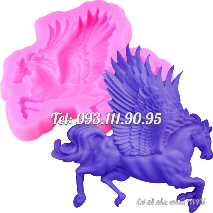 Khuôn rau câu silicon ngựa bay – Mã số 1691
