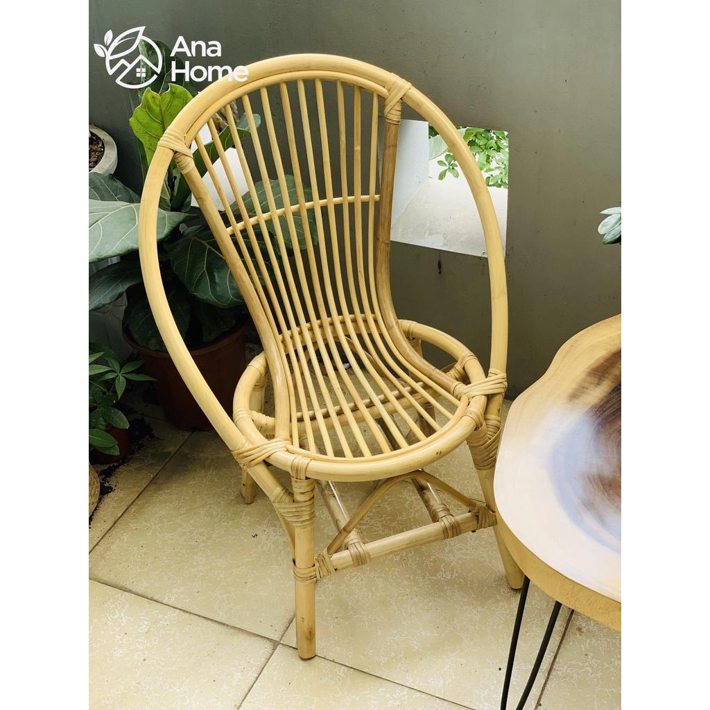 (Combo siêu tiết kiệm) Bộ bàn ghế mây Rattan ban công cao cấp, ghế thư giãn lưng cao, phù hợp không gian gia đình