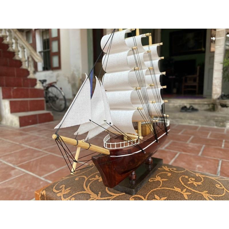 Mô hình thuyền Cẩm PHONG THỦY dài 28 cm