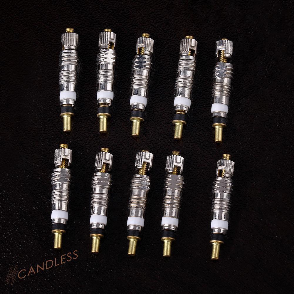 Bộ 10 Van Hơi + 10 Nắp Van Hơi Cho Xe Đạp