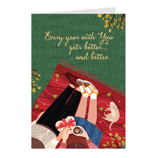 Thiệp tình yêu, love card - Thiệp Greenwood 10x15cm - LU37