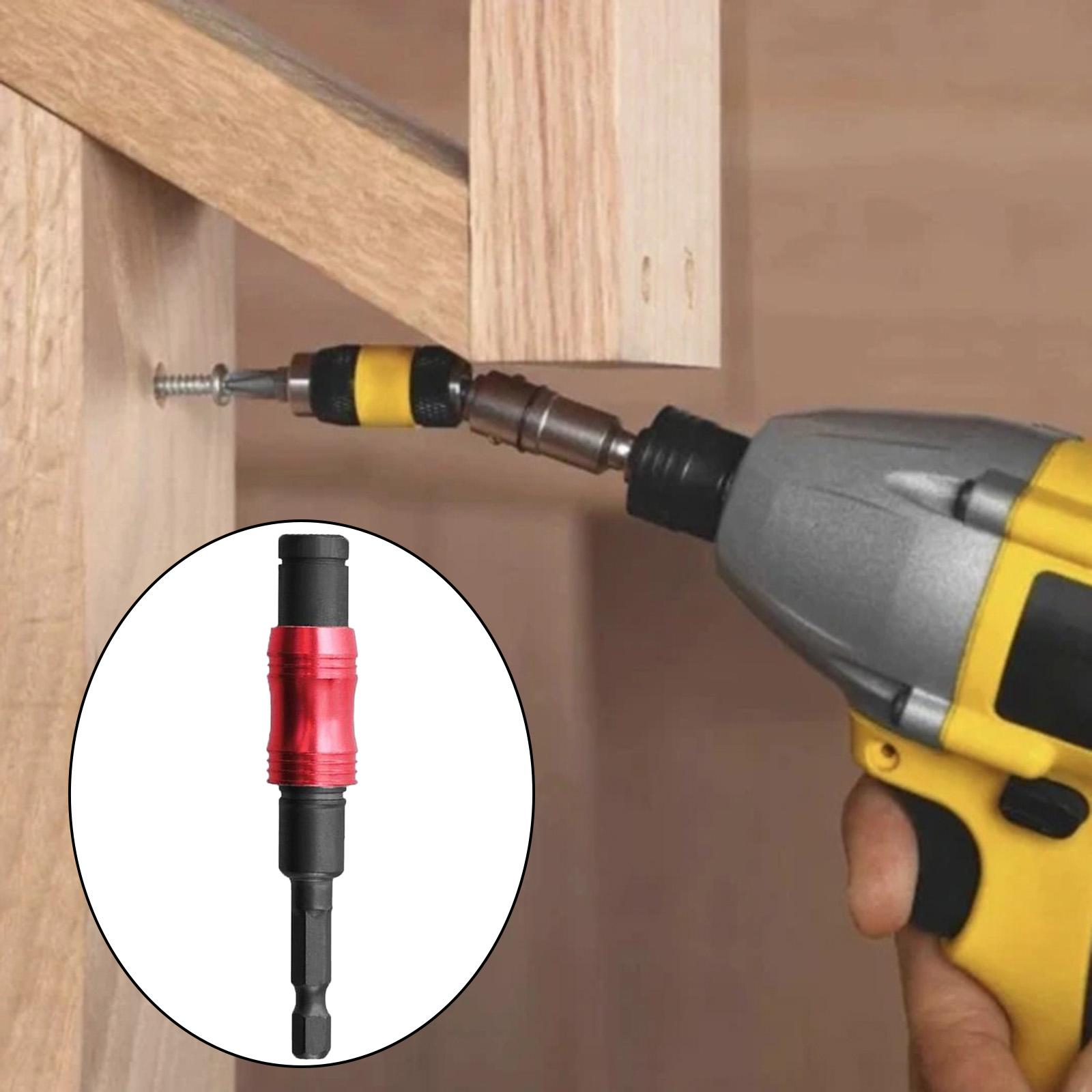 Magnetic Screw Drill Tips Pivoting Drill Bit Hex Shank Bit Black and Silver