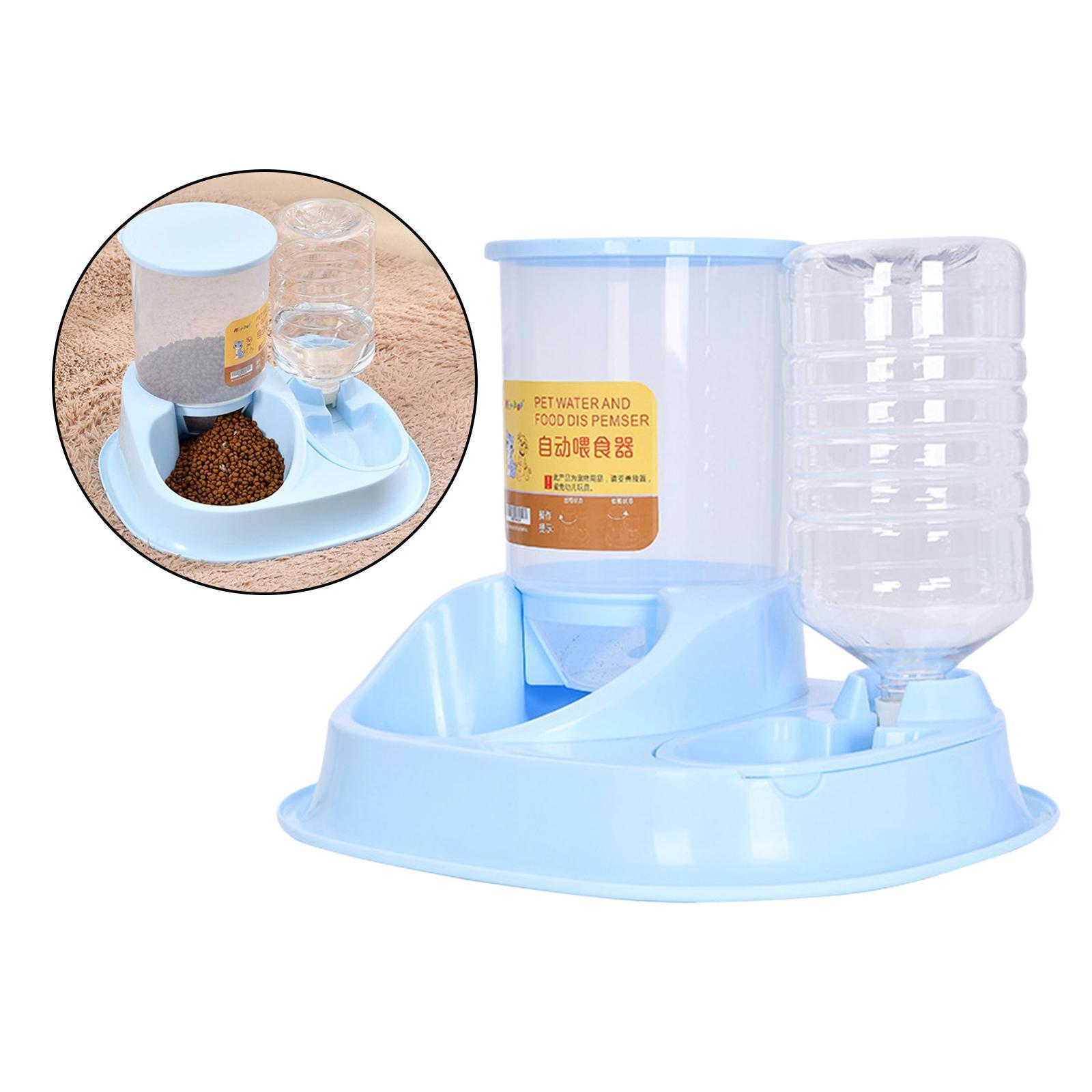 Automatic Feeder Small Medium Large Pets Automatic Food Feeder Waterer, Travel Supply Feeder and Water Dispenser for Dogs Cats Pets Animals