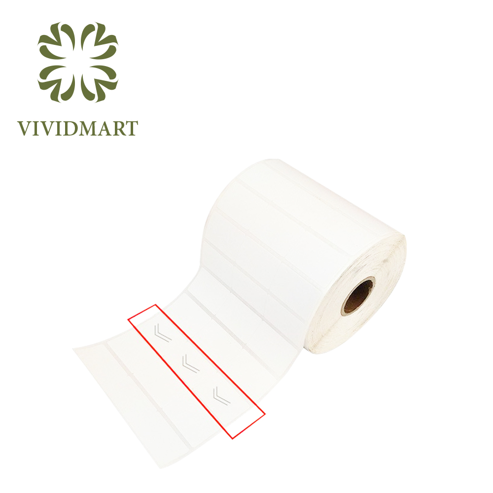 DECAL THƯỜNG 35x22mm IN MÃ VẠCH, TEM NIÊM PHONG XƯƠNG CÁ CHỐNG BÓC CUỘN 50m, KHỔ GIẤY: 110m