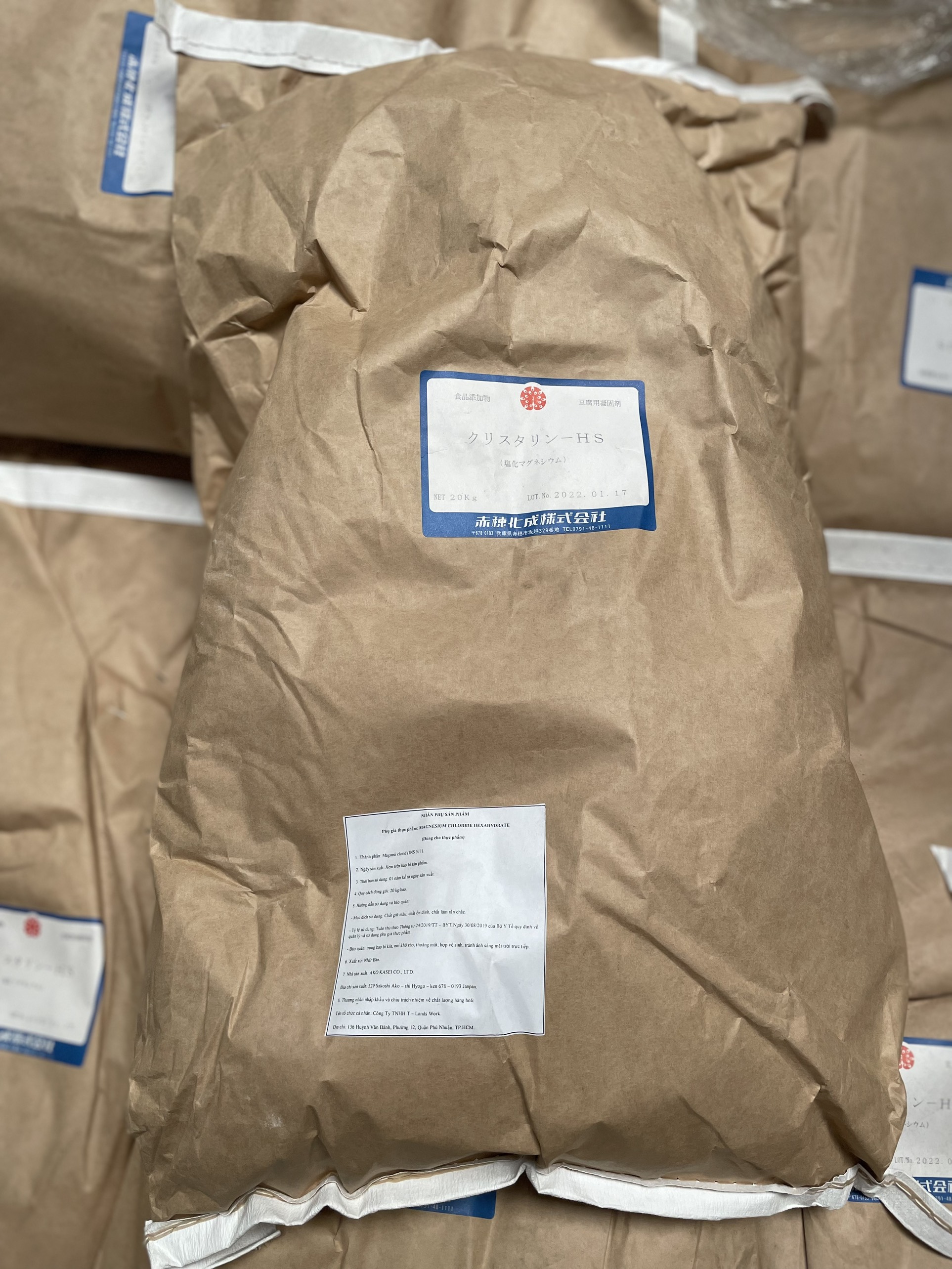 20kg Muối NIGARI Nhật Bản tạo đông đậu hũ, đậu phụ (Made in Japan)
