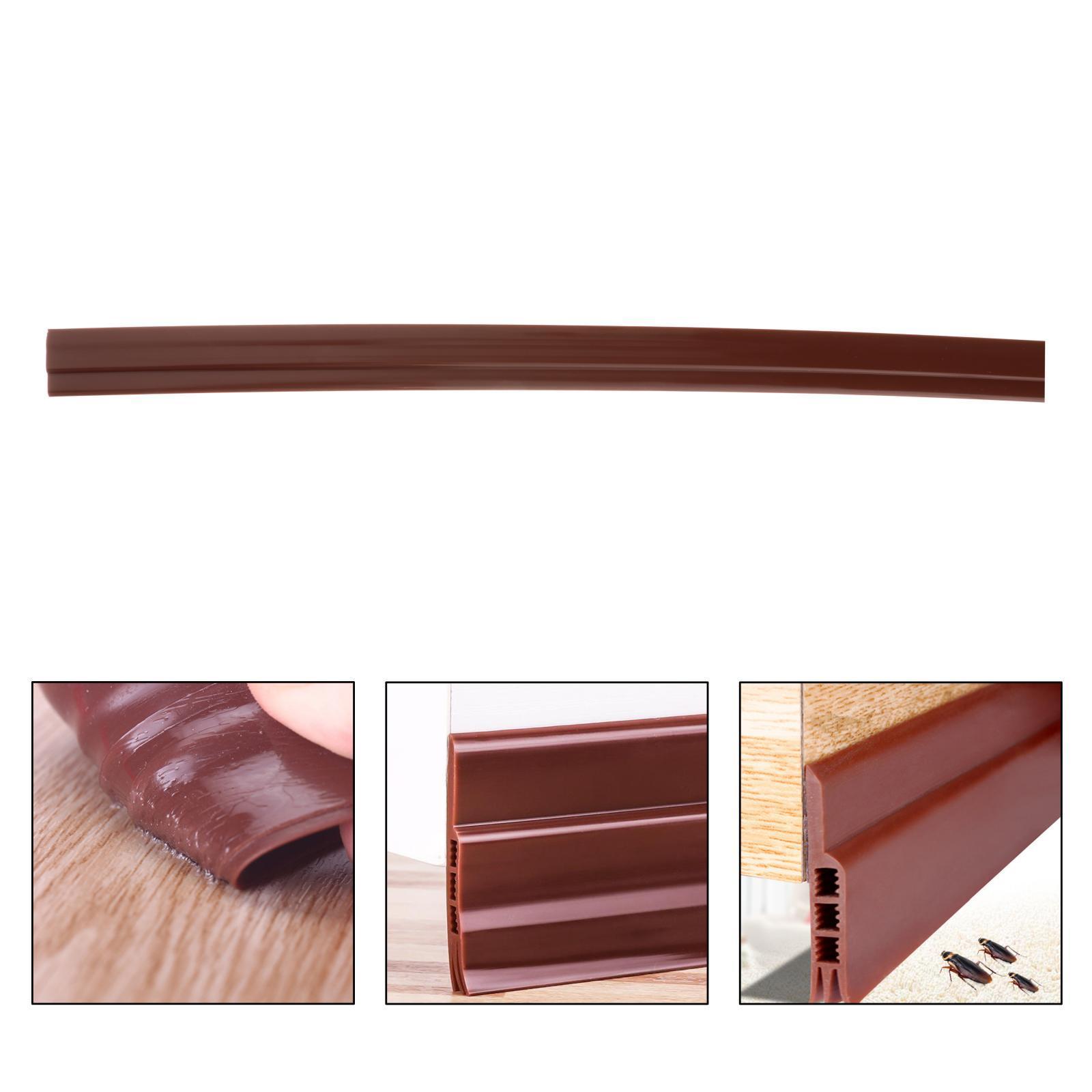 Adhesive Weather  Under Door Draft Stopper Brown 50mm