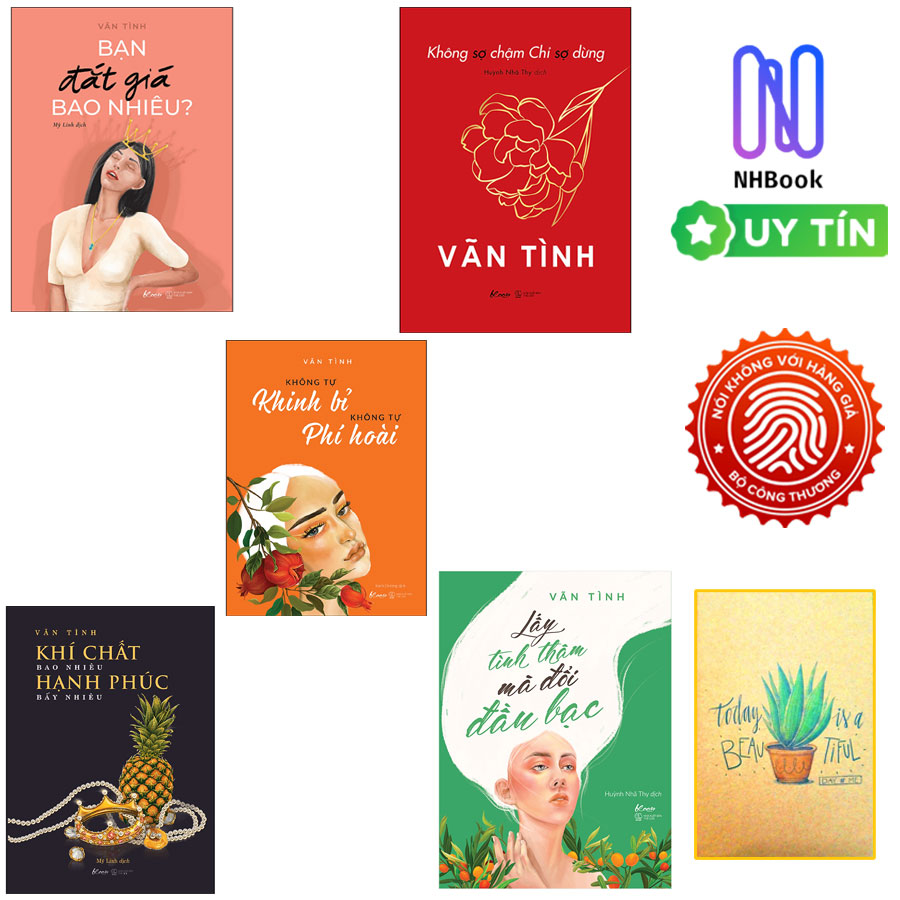 Combo Tuyển Tập Sách Vãn Tình: Không Sợ Chậm Chỉ Sợ Dừng + Lấy Tình Thâm Mà Đổi Đầu Bạc + Không Tự Khinh Bỉ Không Tự Phí Hoài + Khí Chất Bao Nhiêu, Hạnh Phúc Bấy Nhiêu + Bạn Đắt Giá Bao Nhiêu?