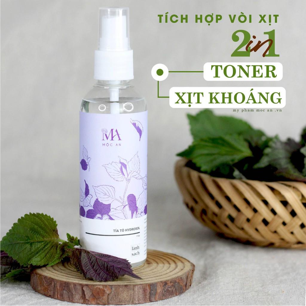 Toner Tía Tô Hydrosol Mờ Thâm Nám, Tàn Nhàng - Mộc An 100ml