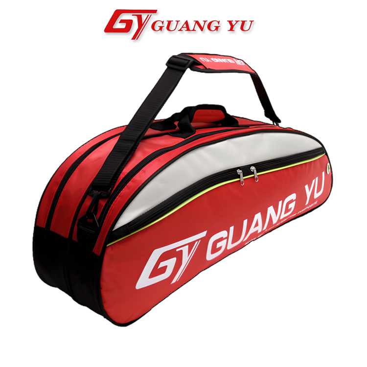 Túi đựng vợt cầu lông Guang Yu ba ngăn, một quai sách cao cấp - GY05