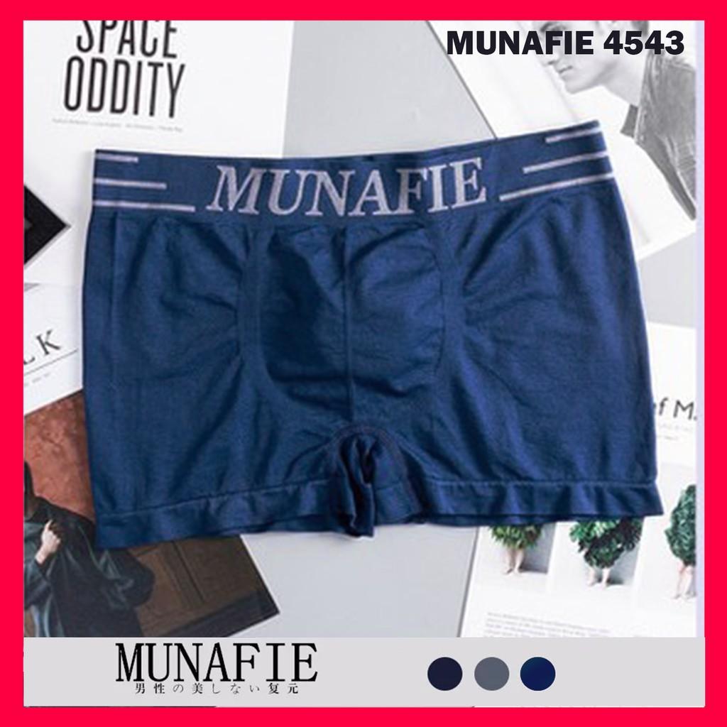 Combo 10 quần lót boxer đùi nam dệt kim Munafie 4543 Nhật Japan nam tính