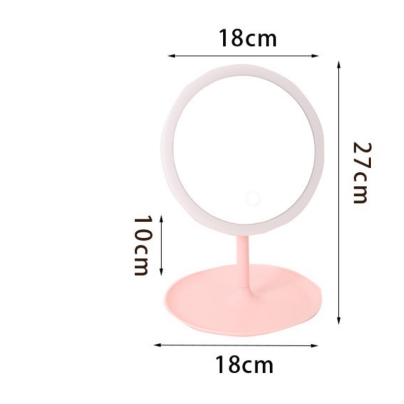 Gương Trang Điểm Để Bàn Có Đèn LED Cảm Ứng