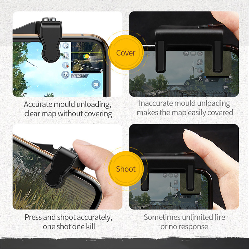 Bộ gamepad tản nhiệt hỗ trợ chơi game PUBG Baseus Fan cho điện thoại Smartphone iPhone - hàng chính hãng