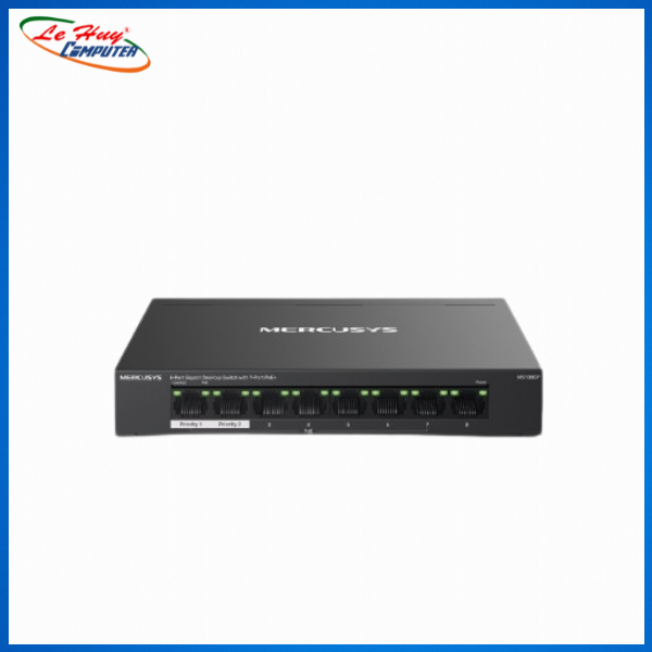 Thiết bị chuyển mạch Mercusys để bàn 8 cổng MS108GP - Hàng Chính Hãng