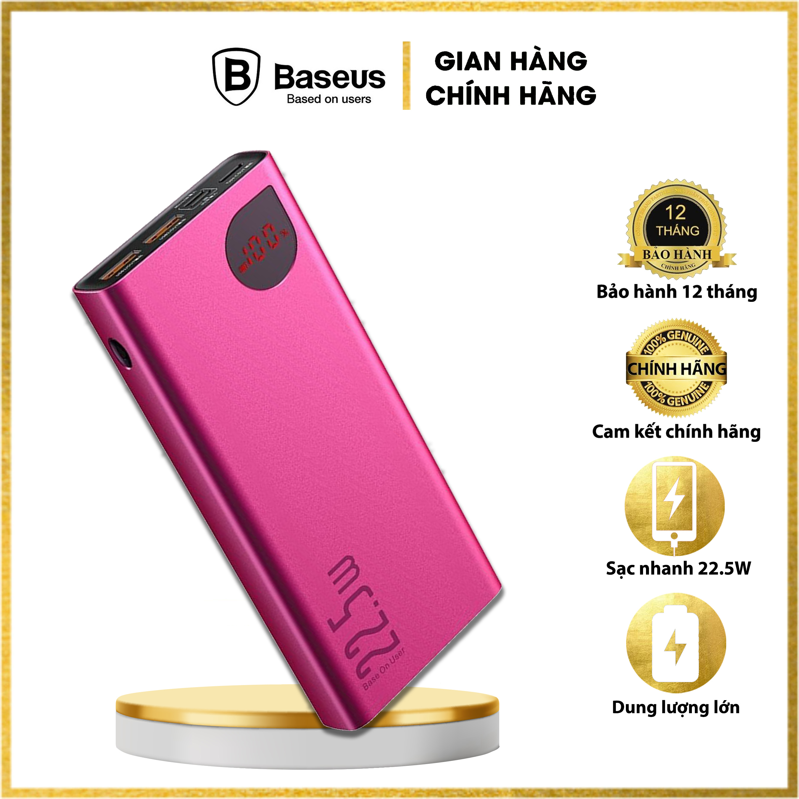 Pin dự phòng sạc nhanh , võ kim loại Baseus Adaman Metal Digital Display 10,000mAh (22.5W, PD/ Quick charge Power Bank) - Trang bị đèn LED thông minh - Thiết kế chắc chắn - Sang trọng Hàng chính hãng