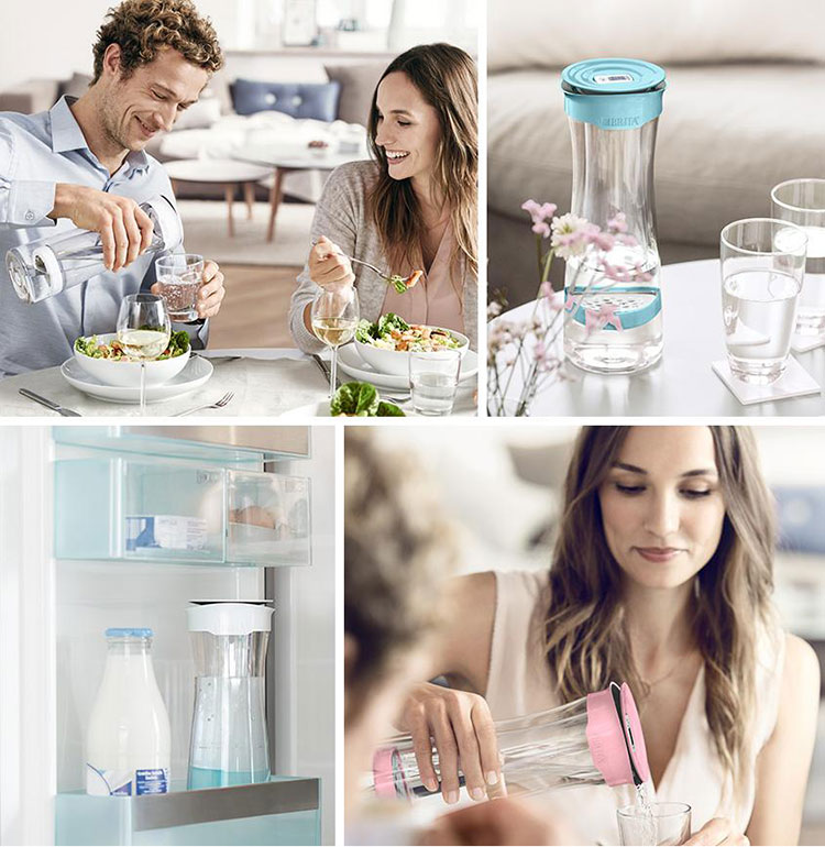 Bình Lọc Nước BRITA Fill & Serve Mind White & Graphite - 1.3L