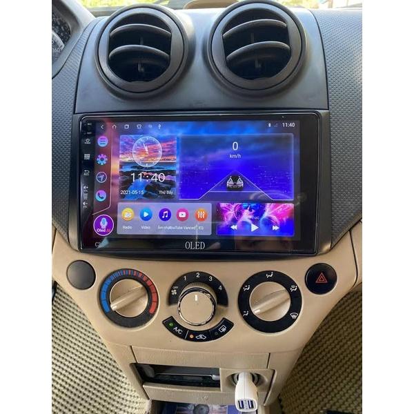 Mặt dưỡng Chervolet Aveo 9 inch dùng lắp màn android