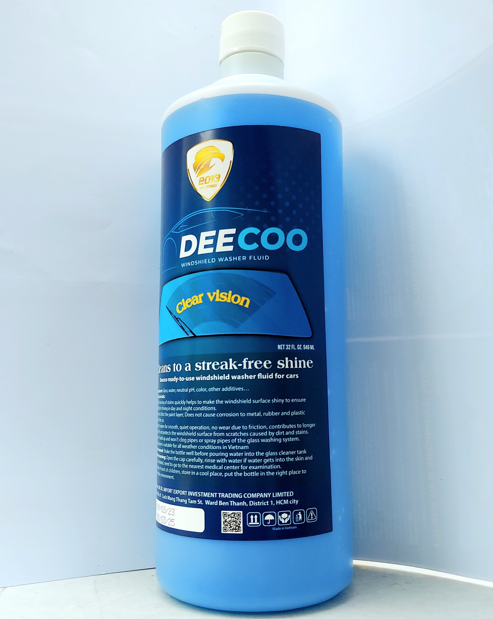 NƯỚC KÍNH PHA SẴN DEECOO WINDSHIELD WASHER FLUID 946ML