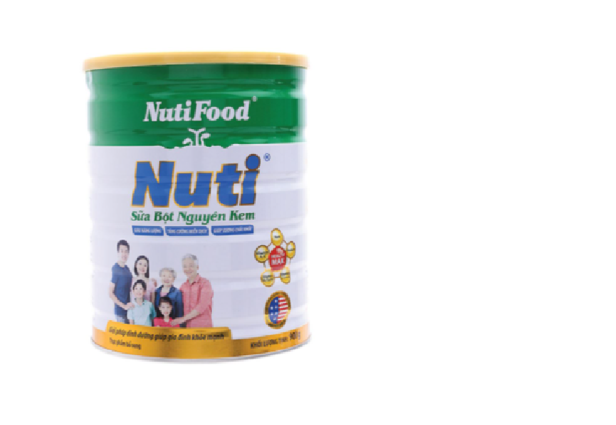 COMBO 05 hộp Sữa bột Nguyên Kem 900g của Nutifood