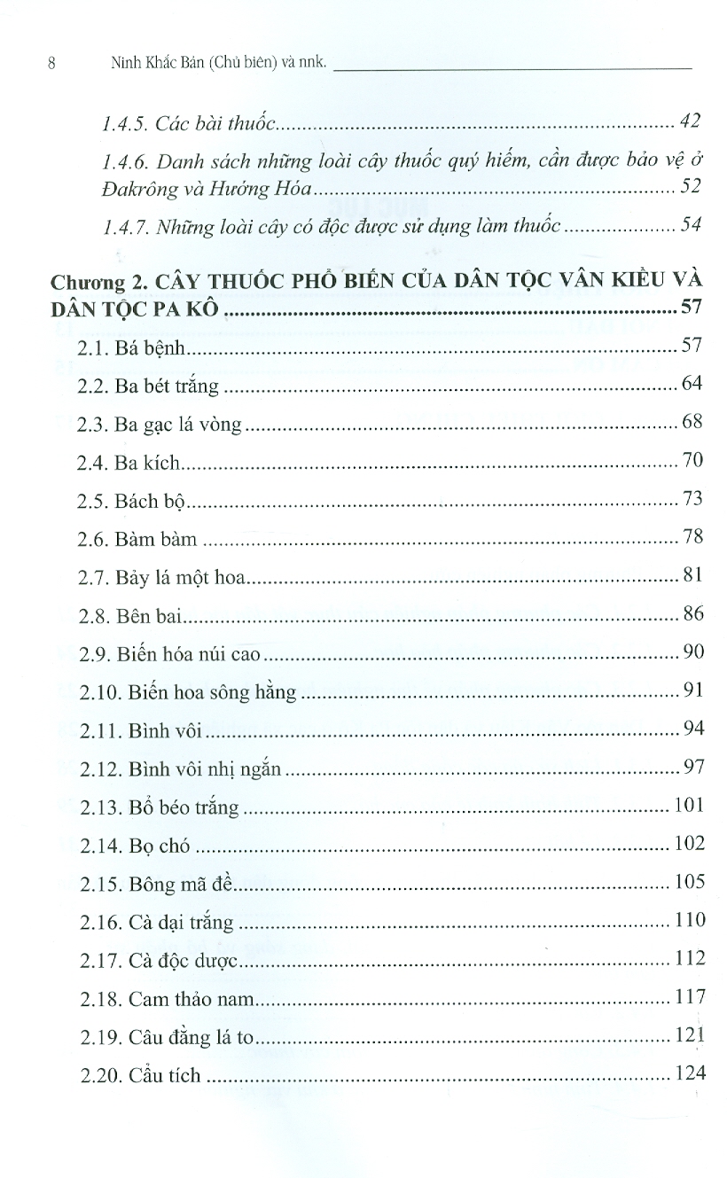 Cây Thuốc Của Dân Tộc Vân Kiều Và Dân Tộc Pa Kô Ở Quảng Trị (Bìa Cứng)