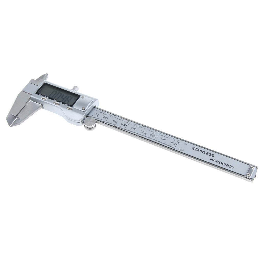 LCD Electronic Digital Vernier Caliper Gauge Micrometer Inch/Metric 0-150mm/0-6''