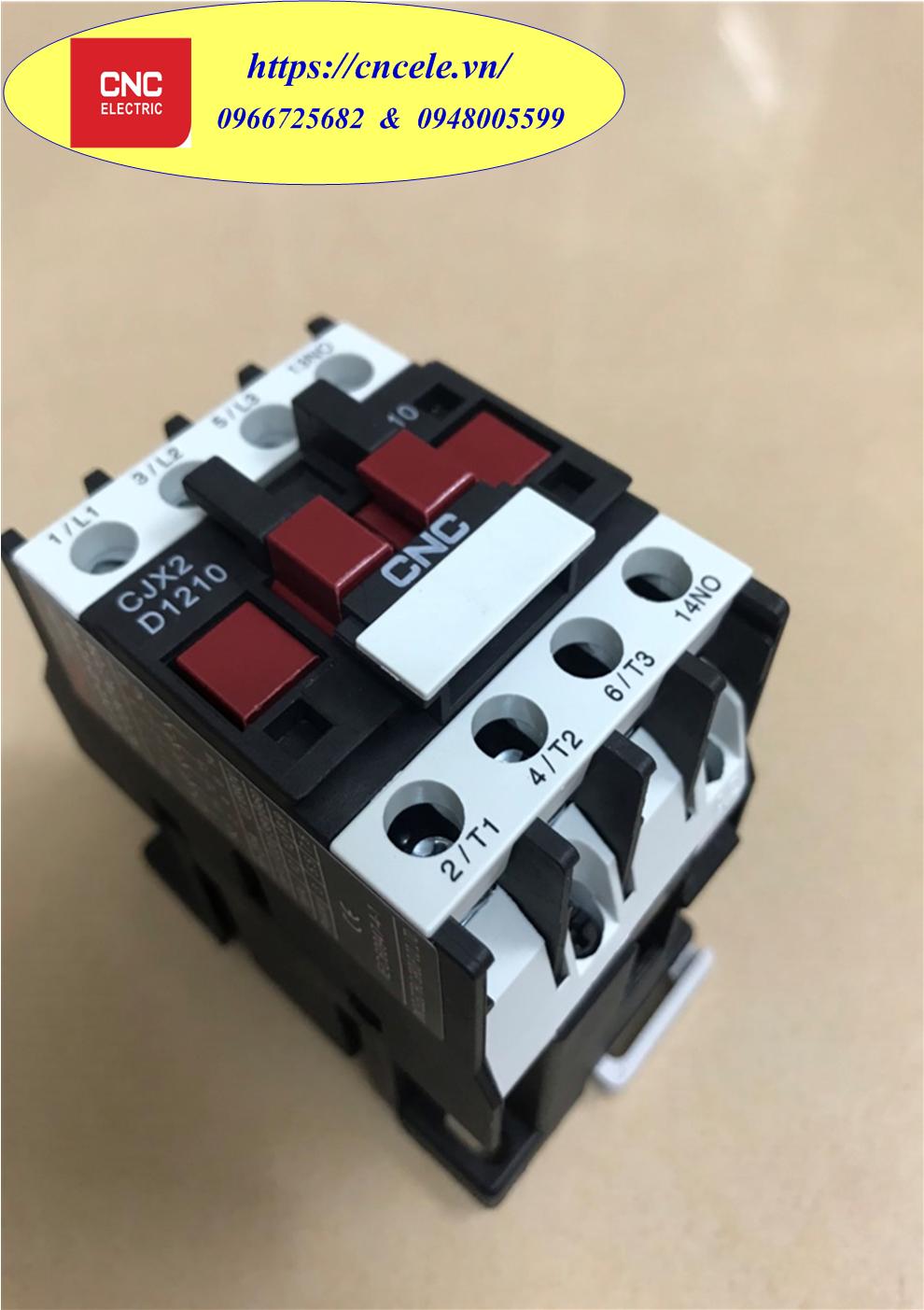 Khởi Động Từ CNC 3 Pha - 12A, CONTACTOR CNC 3P - 12A, Mã CJX2D-1210.