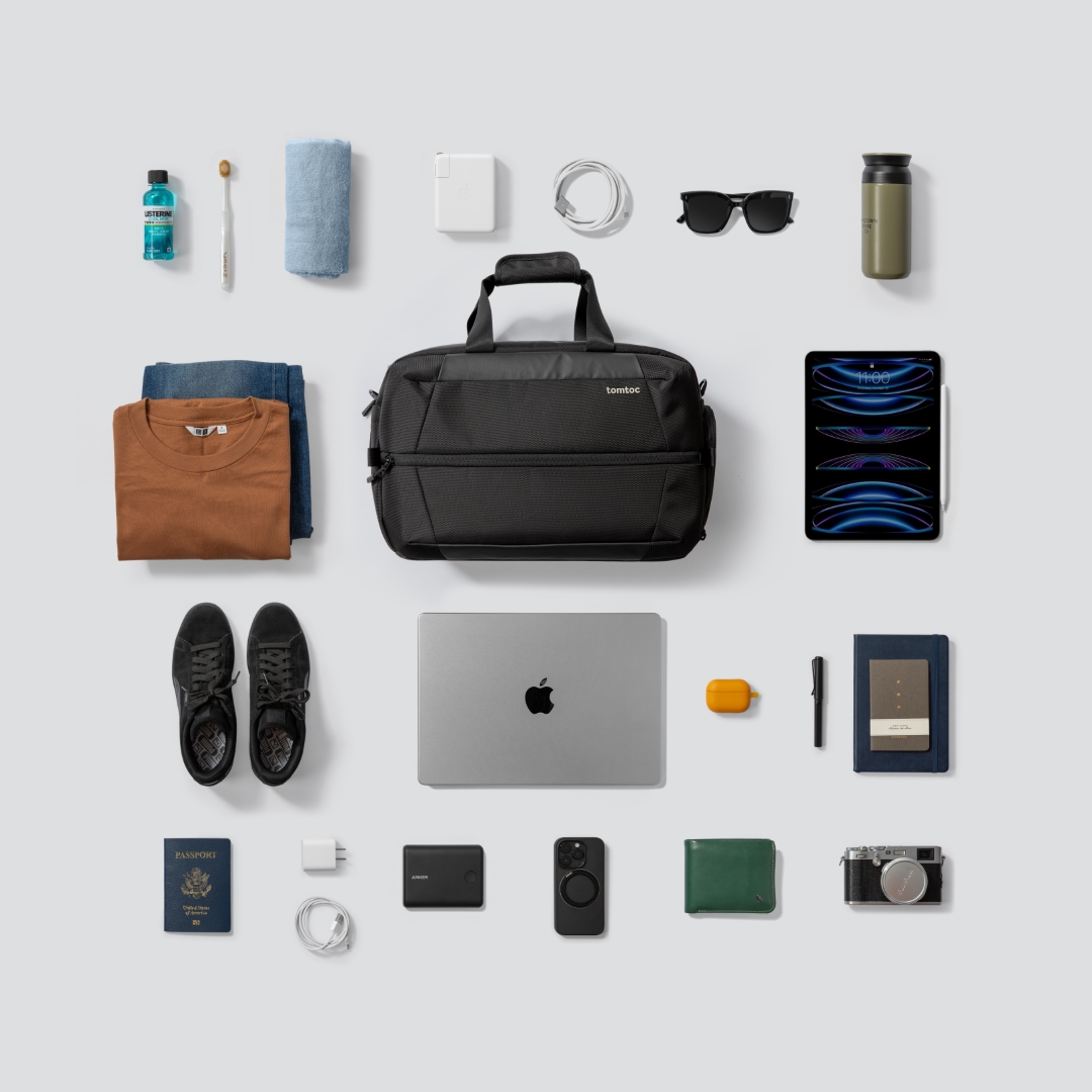 Túi Xách Tomtoc Navigator - T31 Travel Duffel Black T31M1D1