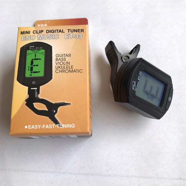 Tuner guitar ET-33 chỉnh dây chuẩn - Máy chính hãng  dễ tự chỉnh - Đặt hàng tặng pick