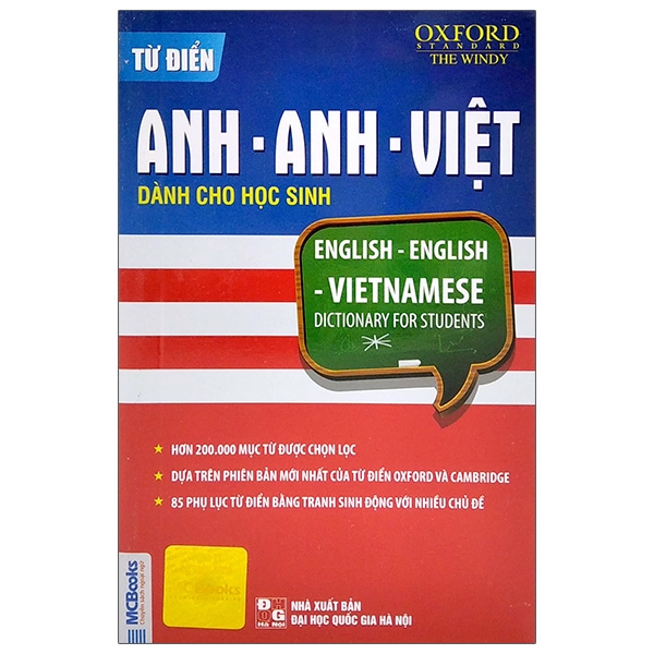 Từ Điển Oxford Anh - Anh - Việt - Dành Cho Học Sinh - Tặng Kèm Bộ Bookmark.