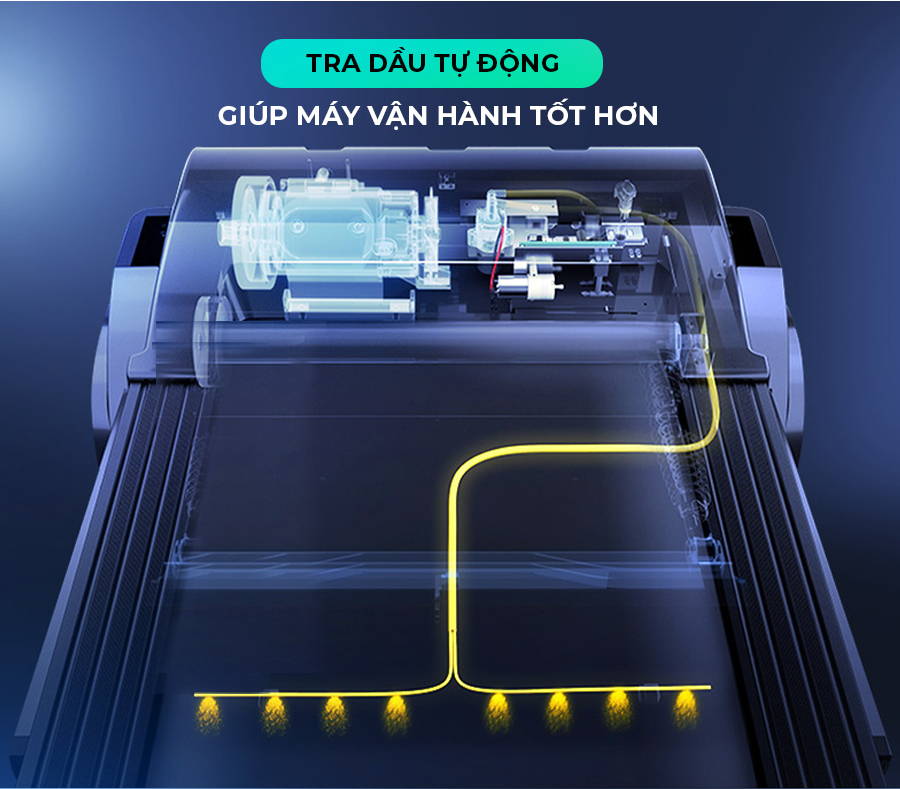 [TẶNG QUÀ 830K]  Máy chạy bộ tại nhà Kingsport BK-8000 Pro đa năng có chức nâng dốc tự động, kèm theo đai massage và thanh gập bụng