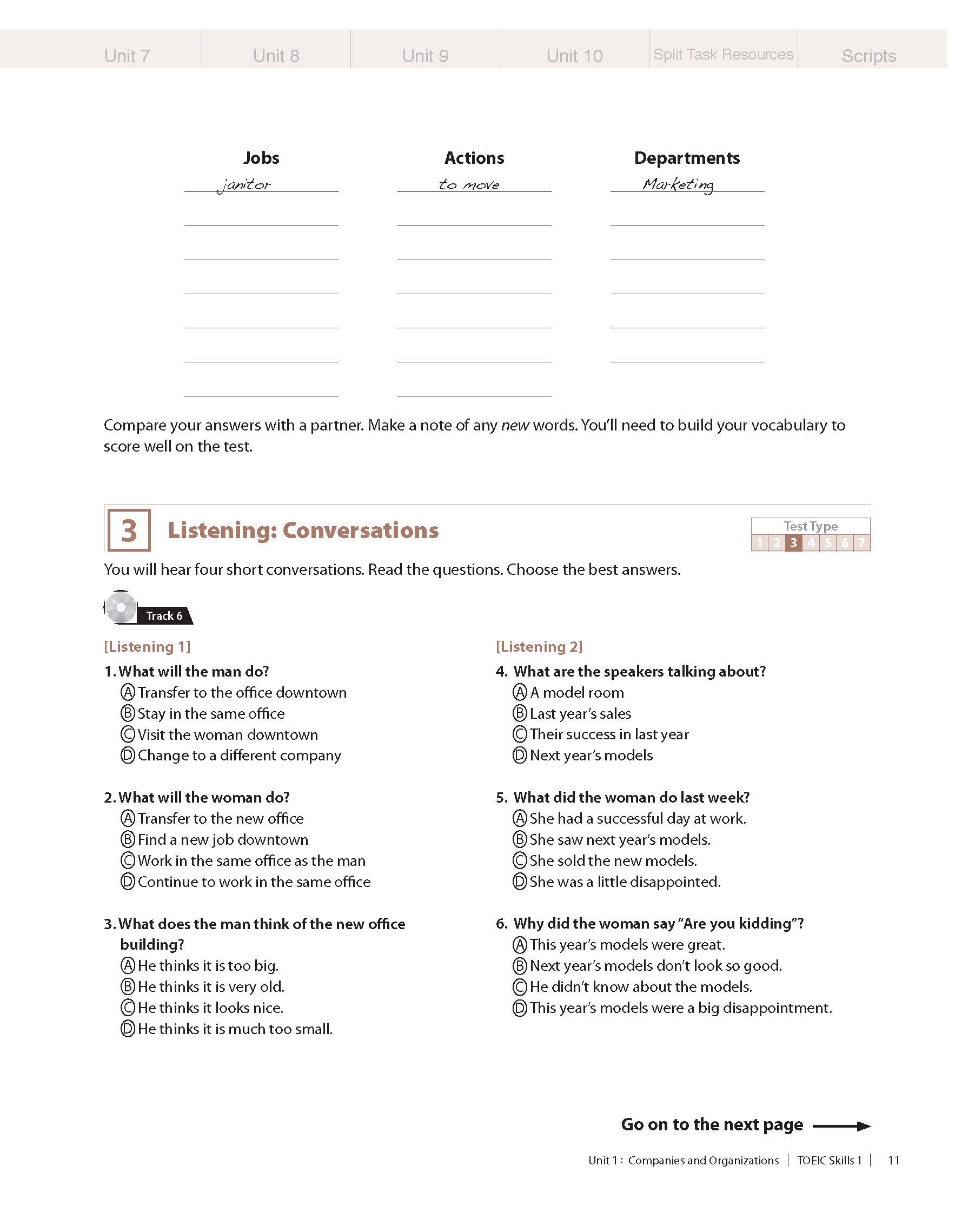 New TOEIC Skills 1 Student's Book