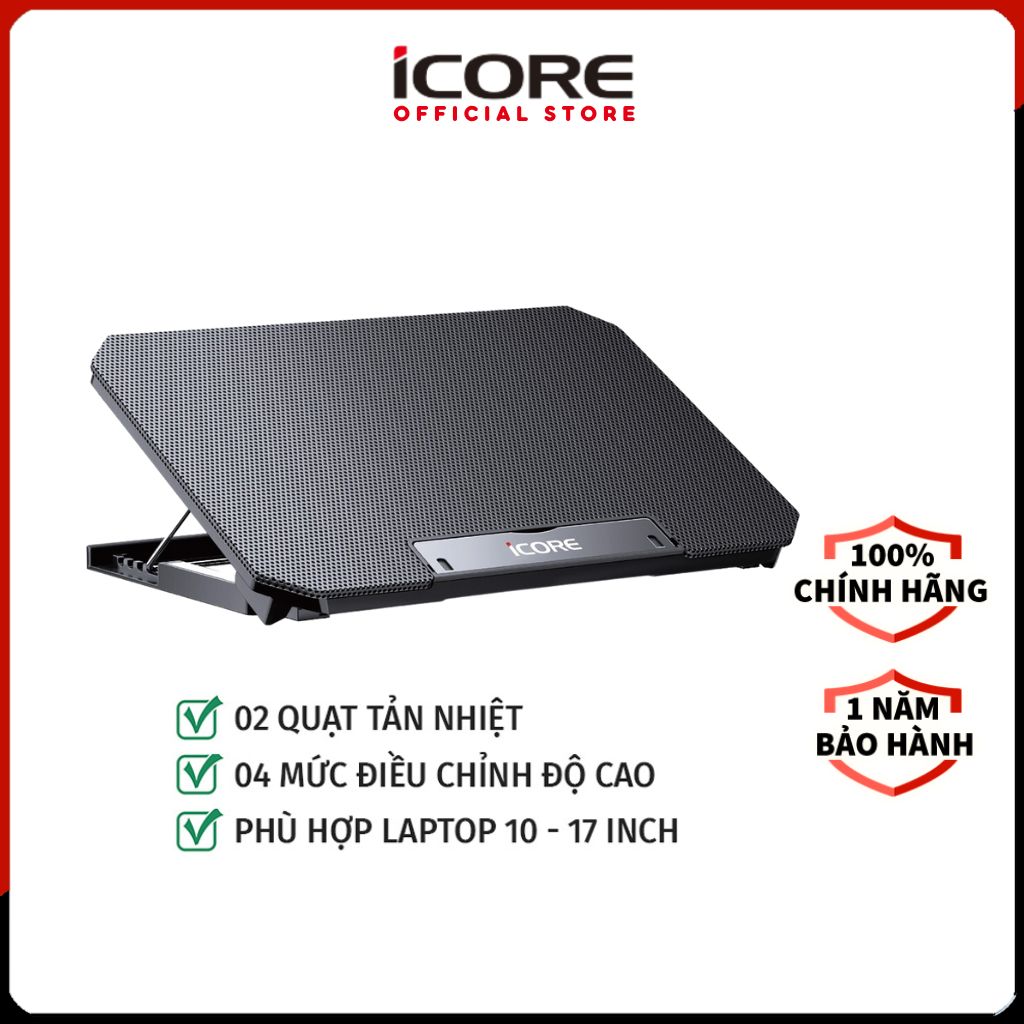 Đế tản nhiệt laptop iCore Q100 - Hàng Chính Hãng