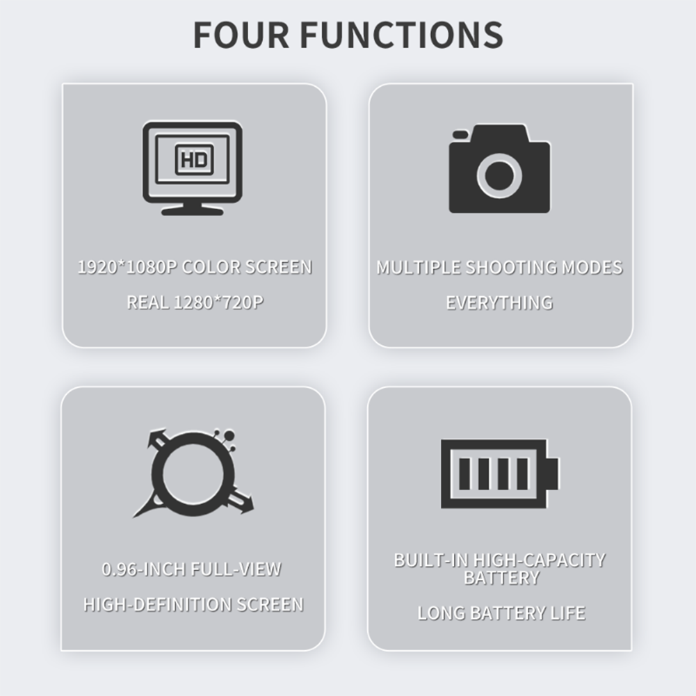 Mini Clip HD Action Camera Có/Không Có Màn Hình Công Cụ Ghi Hình Có Thể Sạc Lại Chống Thấm Nước Dành Cho Leo Núi