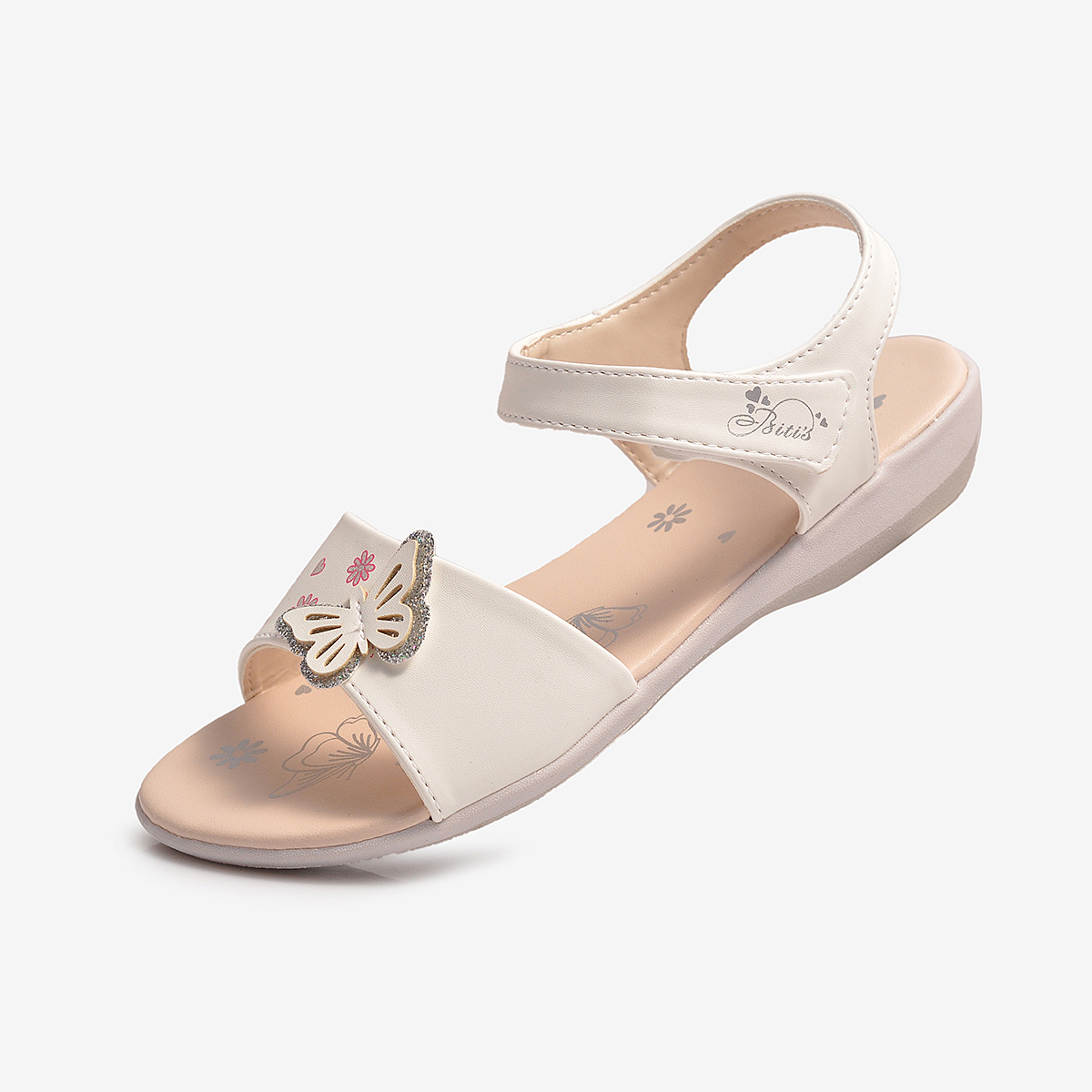 Sandal Si - TPR Bé Gái DTG076800TRG (Trắng