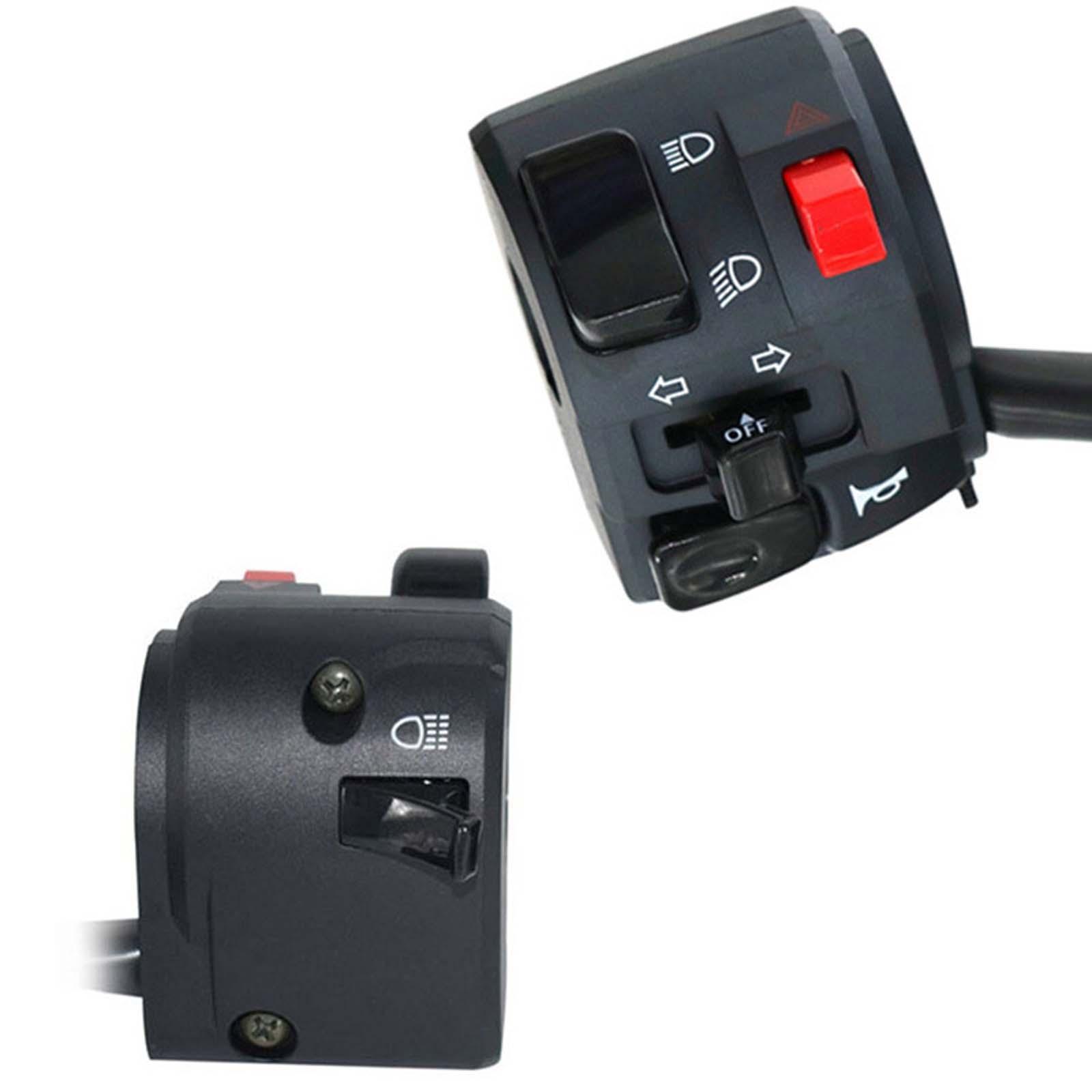 Motorcycle Switch 7/8 in 22mm Replaces Durable Button Parts Practical