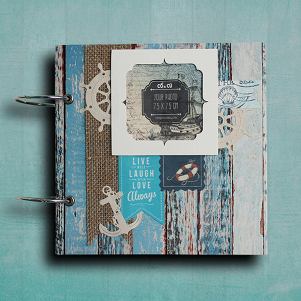 Scrapbook Ảnh Handmade Đại Dương Xanh